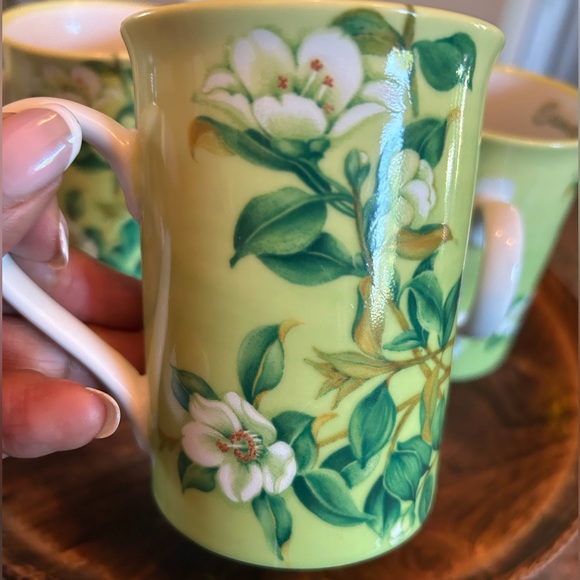 4 Green Camelia Senensis mugs set - Picture 4 of 4